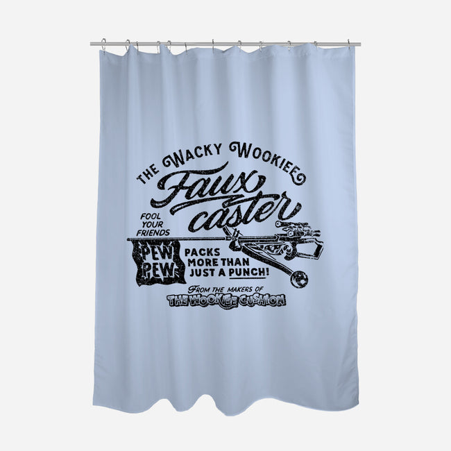 Fauxcaster-None-Polyester-Shower Curtain-Wheels