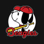 Comic Beagle Baseball-None-Removable Cover-Throw Pillow-Studio Mootant