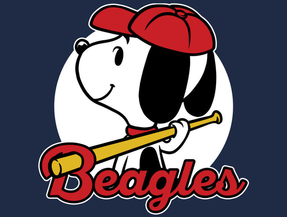 Comic Beagle Baseball