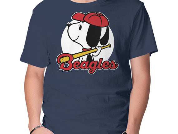 Comic Beagle Baseball