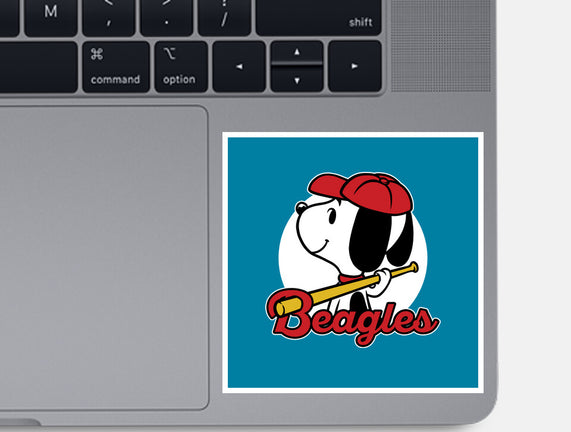 Comic Beagle Baseball