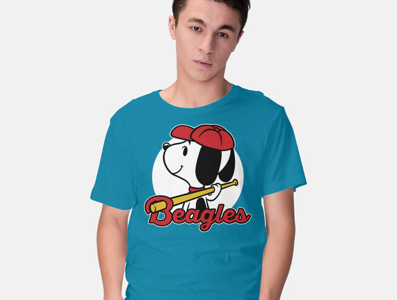 Comic Beagle Baseball