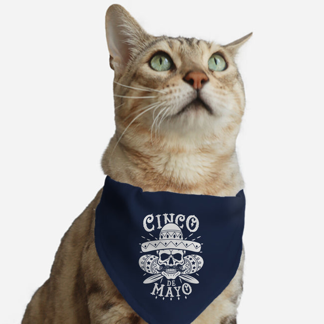 Cinco De Mayo Skull-Cat-Adjustable-Pet Collar-Boggs Nicolas