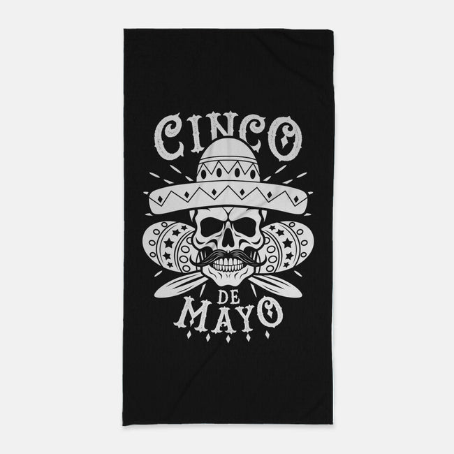 Cinco De Mayo Skull-None-Beach-Towel-Boggs Nicolas
