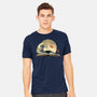 The Great Wave Of Knowledge-Mens-Heavyweight-Tee-retrodivision