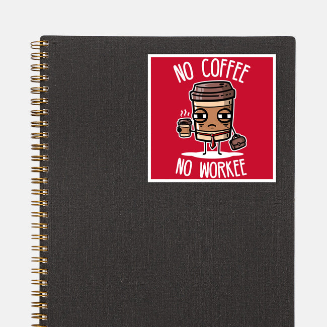 No Coffee-None-Glossy-Sticker-demonigote