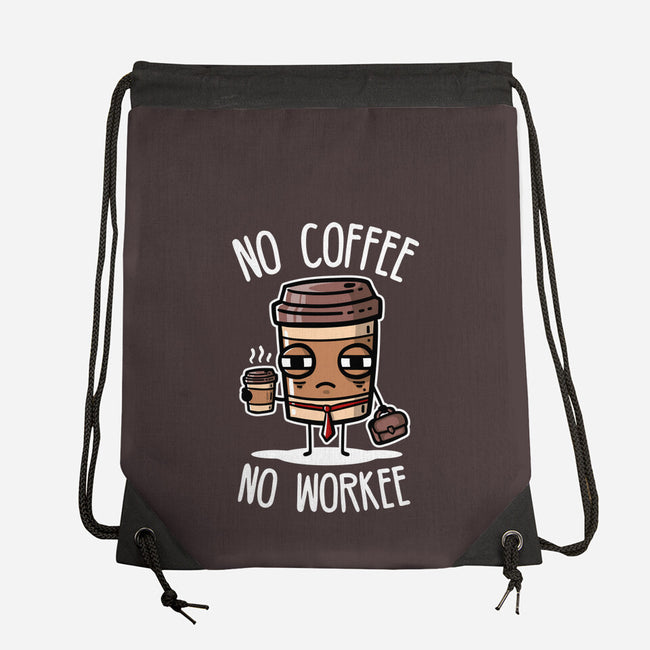 No Coffee-None-Drawstring-Bag-demonigote