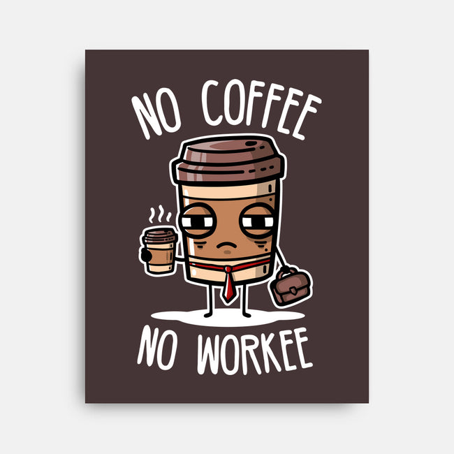 No Coffee-None-Stretched-Canvas-demonigote