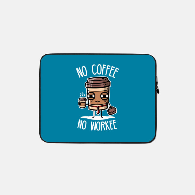 No Coffee-None-Zippered-Laptop Sleeve-demonigote