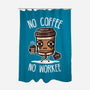 No Coffee-None-Polyester-Shower Curtain-demonigote