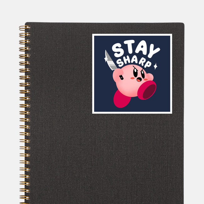 Kirby Stay Sharp-None-Glossy-Sticker-Tri haryadi