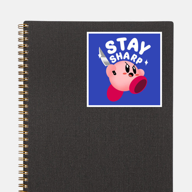 Kirby Stay Sharp-None-Glossy-Sticker-Tri haryadi