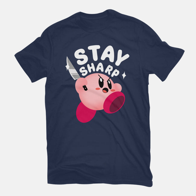 Kirby Stay Sharp-Womens-Fitted-Tee-Tri haryadi