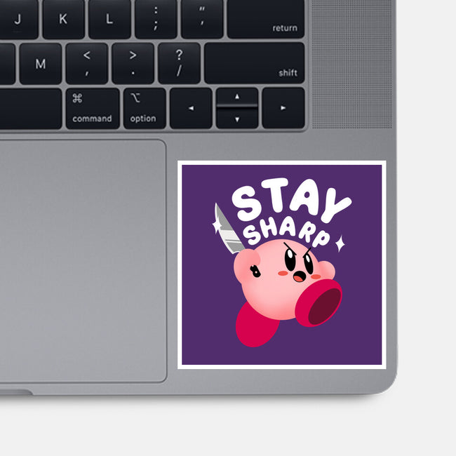 Kirby Stay Sharp-None-Glossy-Sticker-Tri haryadi