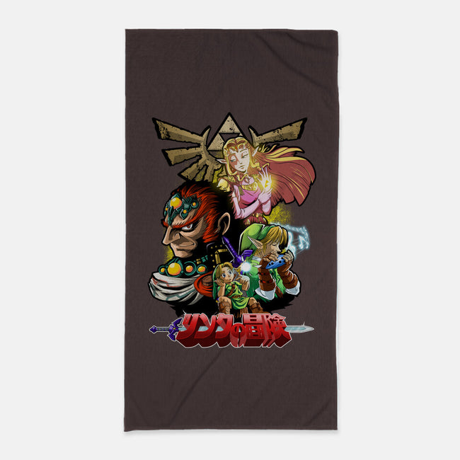 Hyrule Force-None-Beach-Towel-Diego Oliver