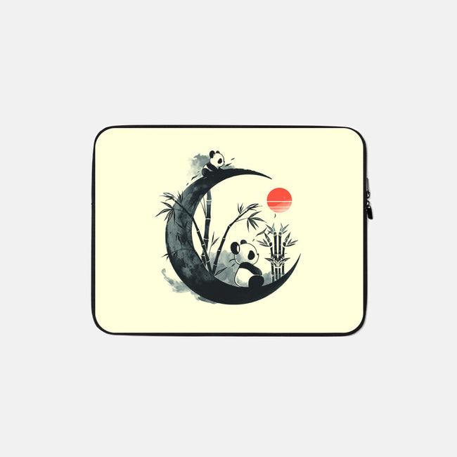 Panda Print-None-Zippered-Laptop Sleeve-Vallina84