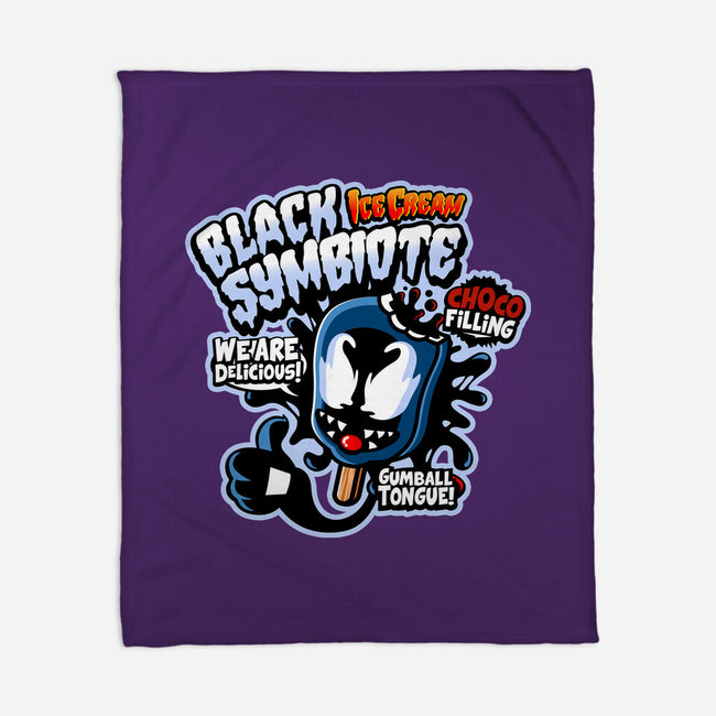 Black Symbiote Ice Cream-None-Fleece-Blanket-demonigote
