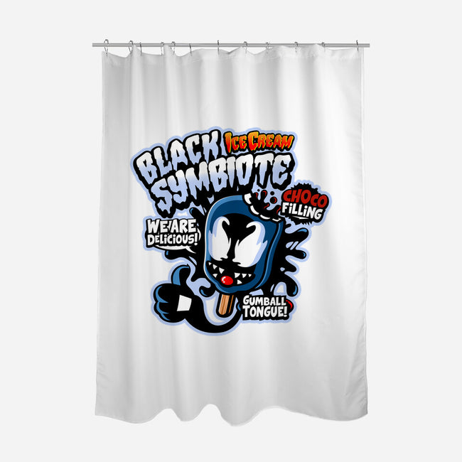 Black Symbiote Ice Cream-None-Polyester-Shower Curtain-demonigote