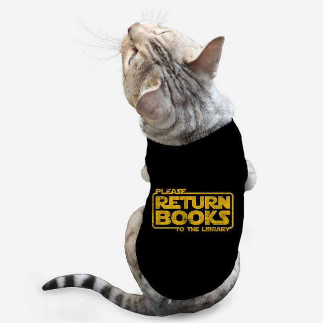 The Return Of The Books-Cat-Basic-Pet Tank-NMdesign