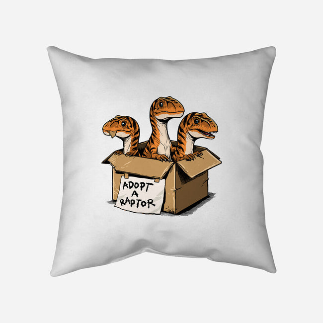 Prehistoric Adoption-None-Removable Cover w Insert-Throw Pillow-GoshWow