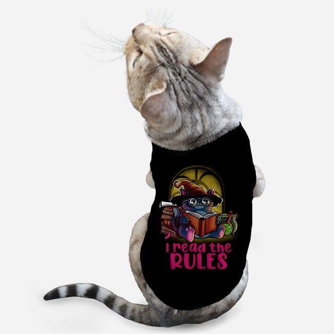 I Read The Rules-Cat-Basic-Pet Tank-zascanauta