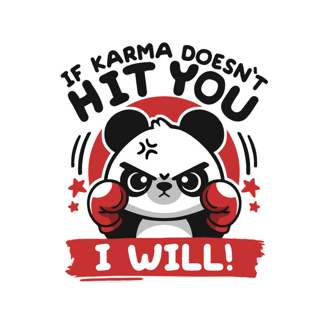 If Karma Doesn't Hit You-Womens-Fitted-Tee-NemiMakeit