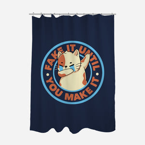 Fake It Until You Make It-None-Polyester-Shower Curtain-tobefonseca
