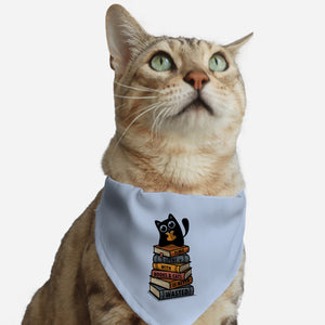 Time Spent With Books And Cats-Cat-Adjustable-Pet Collar-erion_designs