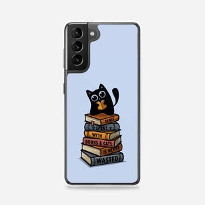 Time Spent With Books And Cats-Samsung-Snap-Phone Case-erion_designs