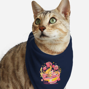 Pink Bowl-Cat-Bandana-Pet Collar-eduely