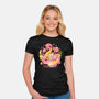 Pink Bowl-Womens-Fitted-Tee-eduely