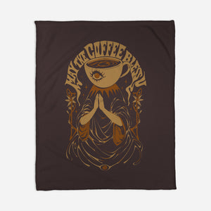 May The Coffee Bless You-None-Fleece-Blanket-ilustrata