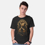 May The Coffee Bless You-Mens-Basic-Tee-ilustrata