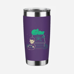 Cthulhu On Peanuts House-None-Stainless Steel Tumbler-Drinkware-xMorfina