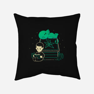Cthulhu On Peanuts House-None-Removable Cover-Throw Pillow-xMorfina