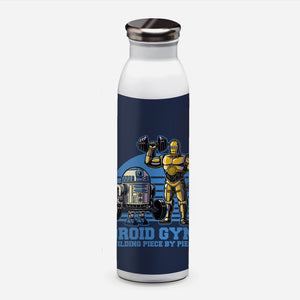 Android Space Gym-None-Water Bottle-Drinkware-Studio Mootant
