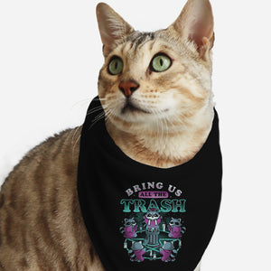 Bring Us All The Trash-Cat-Bandana-Pet Collar-eduely