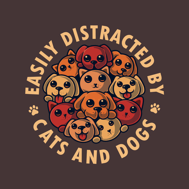 Easily Distracted By Cats And Dogs-None-Indoor-Rug-erion_designs