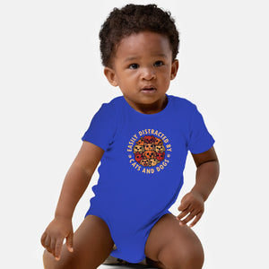 Easily Distracted By Cats And Dogs-Baby-Basic-Onesie-erion_designs