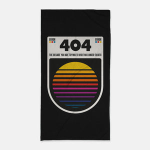404 Decade Not Found-None-Beach-Towel-BadBox