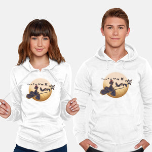 Young Witch Moon-Unisex-Pullover-Sweatshirt-rmatix