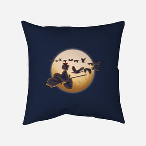 Young Witch Moon-None-Removable Cover w Insert-Throw Pillow-rmatix