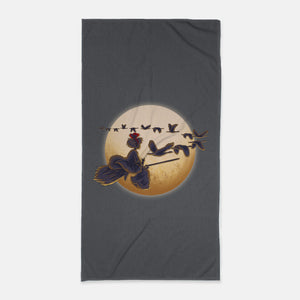 Young Witch Moon-None-Beach-Towel-rmatix