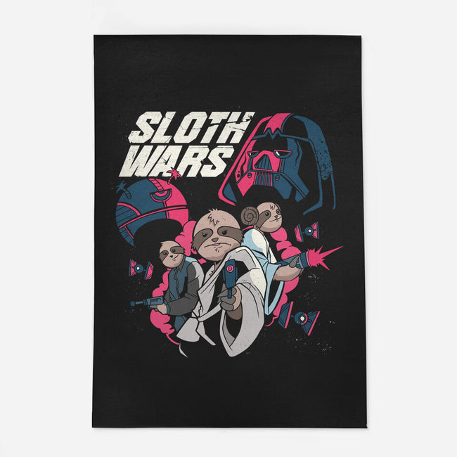 Sloth Wars-None-Indoor-Rug-Planet of Tees