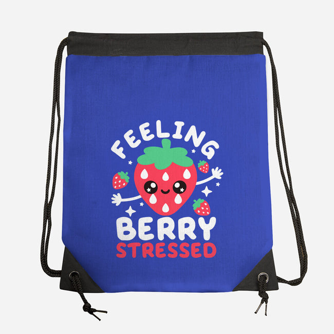 Feeling Berry Stressed-None-Drawstring-Bag-NemiMakeit