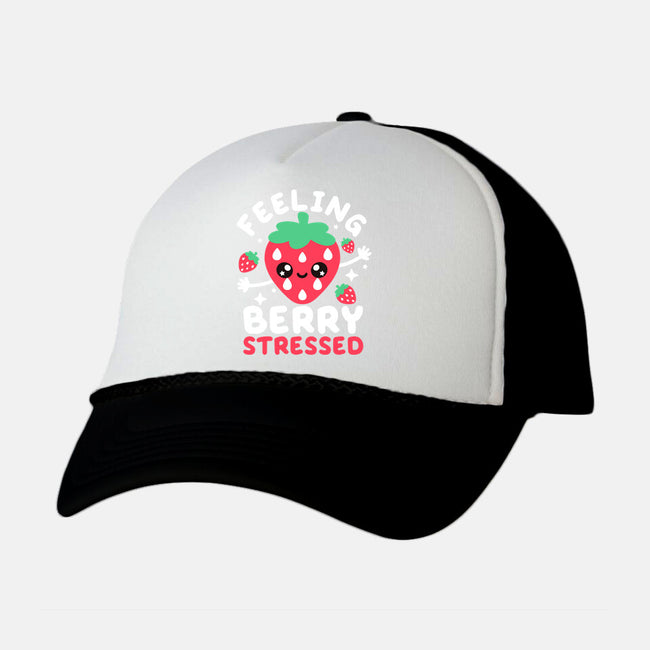 Feeling Berry Stressed-Unisex-Trucker-Hat-NemiMakeit