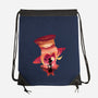 Lucifer Sunset-None-Drawstring-Bag-dandingeroz