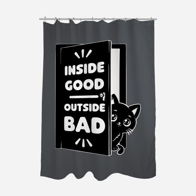 Outside Is Bad-None-Polyester-Shower Curtain-Studio Mootant
