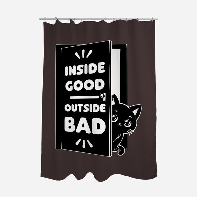 Outside Is Bad-None-Polyester-Shower Curtain-Studio Mootant