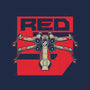 Red Spaceship Revolution-None-Indoor-Rug-Studio Mootant